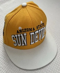 Arizona State Sundevils Zephyr Home Yellow Hat Cap Snapback Adjustable - Picture 1 of 4