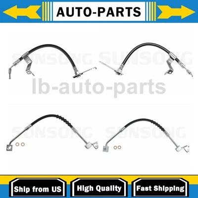 For 2000 Chrysler Cirrus 2.0L 4x Brake Hose Line Front Rear - Image 1 of 4