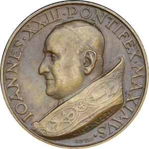 - PÄPSTSTAATEN - PAPST JOHANNES XXIII. 1958 - KRÖNUNG - Kupfermedaille. 30mm - Bild 1 von 2