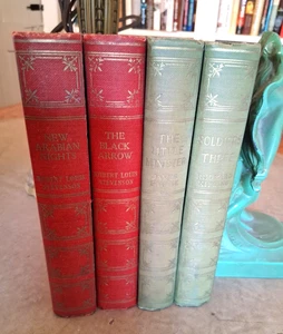 4 Book Set - Soldiers Three - The Little Minister - Black Arrow - Arabian Nights - Imagen 1 de 20