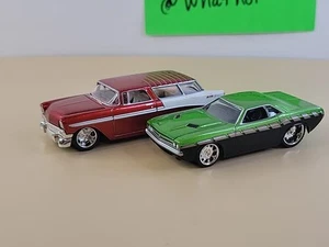 Full Throttle Foose Design Overhaulin 71 Dodge Challenger 56 Chevy Nomad Red Wht - Picture 1 of 21