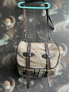 Filson Medium Field Bag Otter Biege Rugged Twill Leather - Bild 1 von 20