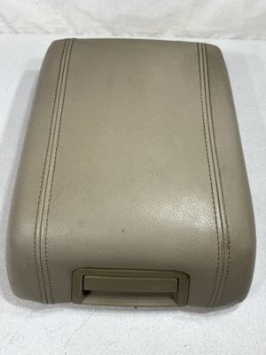 2004-2008 Ford F150 Center Console Beige Vinyl Armrest Top Lid Cover OEM - Image 1 of 4