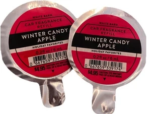 “WINTER CANDY APPLE” Car REFILLs X 2 Bath & Body Works. Ships Free!!! - Picture 1 of 1