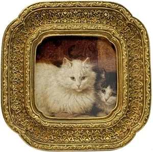 CISOO 3x3 Vintage Small Picture Frame, Antique Ornate Gold Square, - Picture 1 of 6