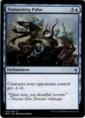 MTG Dampening Pulse Battle for Zendikar Uncommon #75 - Image 1 of 2