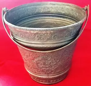 Vintage Hand Crafted (Ghalam Kari) Solid Brass Cooler/Ice Bucket. - Picture 1 of 8