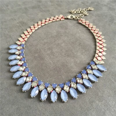 Collar llamativo vintage Stella & Dot Marina - azul y rosa intenso - nuevo Foto 1 de 4