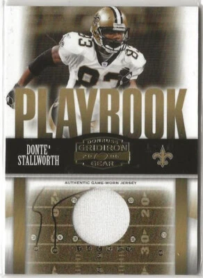 DONTE STALLWORTH - 2006 Donruss Gridiron Gear O's Playbook Jsy Gold /250 (1009a) - Image 1 of 3