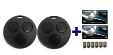 Produktbild - 2x Schlüssel Gehäuse für Smart 450 Funk Fernbedienung + Mikrotaster + Batterie