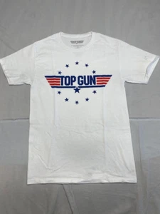 Top Gun Adult T-Shirt Size Small Short Sleeve White Logo Crew Neck - Picture 1 of 8
