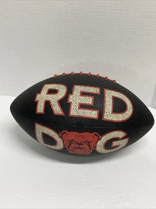 Cordones rojos de fútbol americano de tamaño completo Red Dog Beer - Imagen 1 de 9