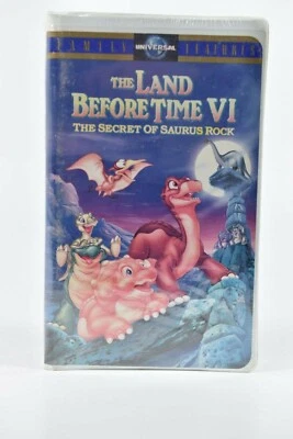 New Sealed VHS The Land Before Time VI Secret of Saurus Rock Animated Movie - Image 1 of 3