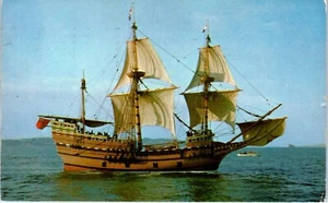 Mayflower II Built at Brixham, England by Project Mayflower Postcard c1960 - Picture 1 of 2