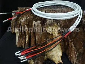 Nerve Audio Axon 18 Bi-Wire Silver Speaker Cable Silver Banana Z Plug 3.5 meter - Picture 1 of 6