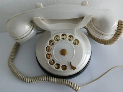 TELEFONO SAFNAT Milano Italy colore crema Original 1963 funzionante - Immagine 1 di 4