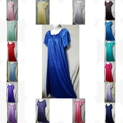 Only Necessities Nightgown  Long /Short Sleeve M L 1X 2X 3X 4X 5X 6X   - Image 1 of 4