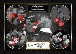 Mike Tyson & Evander Holyfield - A4 Photo Exclusively Made by Mash Designs - Bild 1 von 6