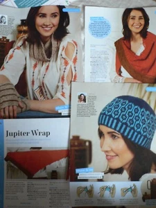 Shawl Wrap Hat Mitts and Cowl Scarf Knitting Patterns - Picture 1 of 1