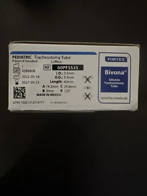 Bivona Ped 3.5Mm EA Smiths Medical Tu Trach.