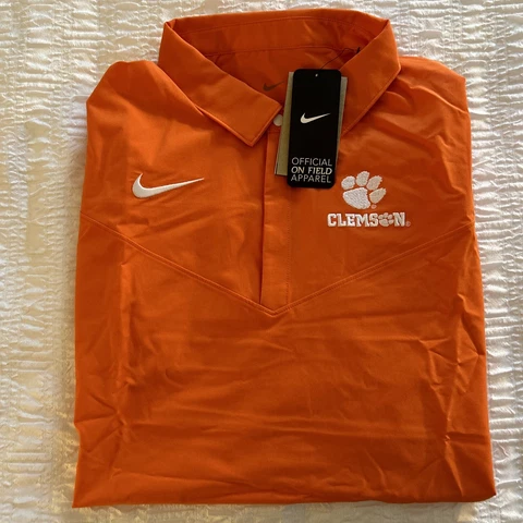 NEW Nike On-Field Dri-Fit Polo Shirt - Clemson Tigers - Mens Large   $85 Cover