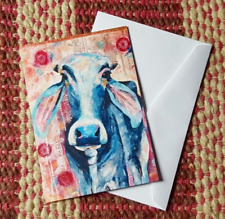 Animal Rescue Charity Cow Greeting Card (individual)