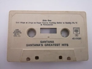 SANTANA - Santana`s  Greatest  Hits - ohne Inlay  Musikkassette MC Cassette Tape - Picture 1 of 2