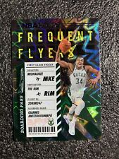 2020-21 NBA Hoops Frequent Flyers Purple Explosion #9 Giannis Antetokounmpo 