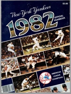1982 New York Yankees Official Yearbook w/ Baseball Picture Cards Inside - Picture 1 of 5