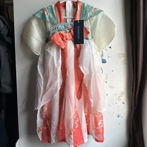 Niña Retro Tradicional Bordado Vestido Disfraz Antiguo.Con Capa.(NUEVO CON ETIQUETAS) - Imagen 1 de 10
