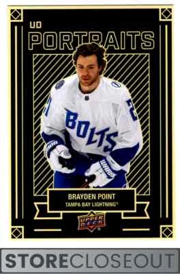 2022-23 Upper Deck #P-5 Brayden Point UD Portraits Tampa Bay Lightning - Image 1 of 2