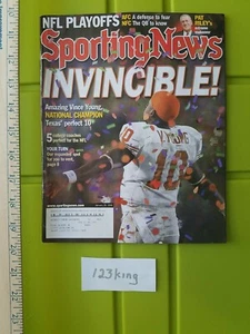 Sporting News Invincible Vince Young January 20, 2006 texas - Picture 1 of 3