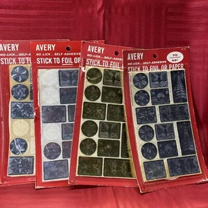 Vintage Avery Christmas Labels Stickadoos - Picture 1 of 7