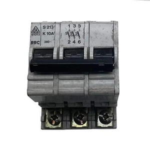 Disyuntor BBC 3 polos 380 V CA 10A S213-K10A - Imagen 1 de 6