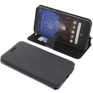 Custodia per Google Pixel 3a XL Book-Style Protettiva Cellulare a Libro Nero - Foto 1 di 6