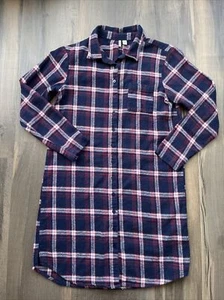 Nordstrom Women’s Shirt Dress Flannel Plaid 100% Cotton Medium  - Picture 1 of 9