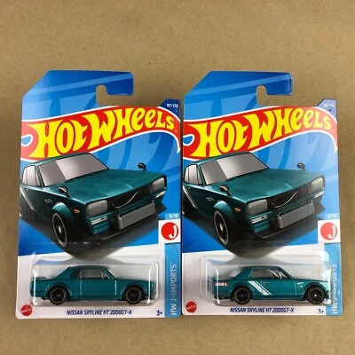 Coche diecast Hot Wheels Tampo Error Nissan Skyline HT 2000GT-X verde 187/250 Foto 1 de 4