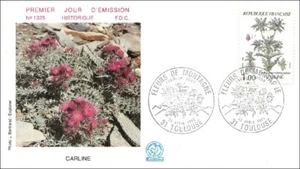 FLEURS DE MONTAGNE - CARLINE - TOULOUSE - 1983 - FDC - Imagen 1 de 1