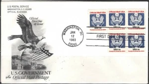 US Scott #O128 (5 each) on First Day of Issue - Picture 1 of 1