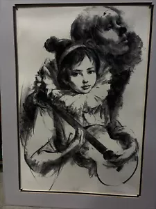 Mid-Century 1950's Cydney Grossman Harlequin’s Signed Lithograph Art Print 188 - Picture 1 of 5