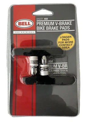 Pastillas de freno Bell Binder 450 Premium V-Brake bicicleta nuevas selladas Foto 1 de 2