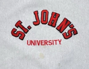 Felpa girocollo vintage Saint Johns University taglia XL ricamata 25,5x26 - Foto 1 di 8