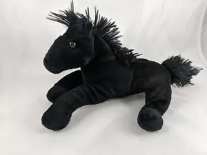 Peluche Fiesta Caballo Laydown Negro 9 Pulgadas Juguete de Peluche - Imagen 1 de 7