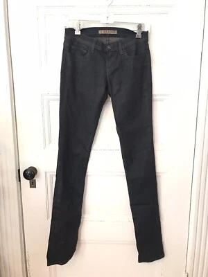 J Brand Jeans Pencil Leg Venom Skinny Jeans Coated Black Women Size 25 x 32 - Image 1 of 4