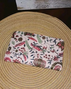 Boho Hippie Blumen Federn Paisley Kalbsleder Geldbörse Portemonnaie Reißverschluss Trades Of Hope - Bild 1 von 6
