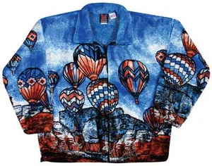 Chaqueta polar de felpa azul globo aire caliente Soaring nueva (XS - mediana) - Imagen 1 de 2