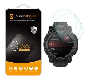 3X Verre Trempé Protecteur d'écran pour Garmin Instinct 3 45mm (Solaire/Amoled) - Photo 1 sur 5