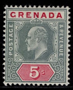 GRENADA EDVII SG75, 5s green & carmine, M MINT. Cat £85. - Picture 1 of 1