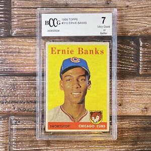 1958 Topps Ernie Banks #310 BCCG 7 VG+ 