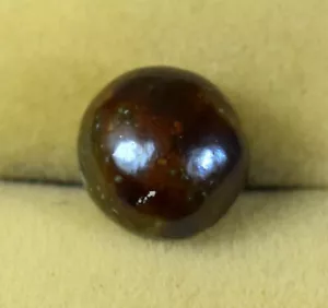 Tahitian Grayish Black South Sea Pearl 6.65 Ct Natural Round Gemstone E3730 - Picture 1 of 9